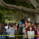 Students Waiting Outside Santa Monica College Grounds (Joe Klamar/Getty Images)